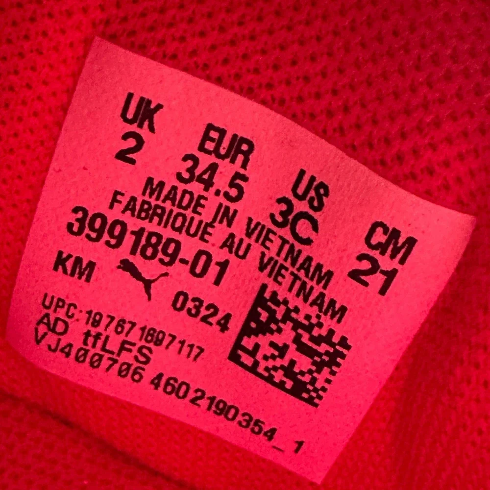 Puma Softride Sophia 2 Kids Size 3C Pink Purple Ombre Mesh Athletic NEW